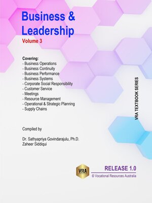 cover image of Business & Leadership, Volume 3